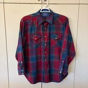Vintage Pendleton Men’s Wool Western Shirt | Men’s Large